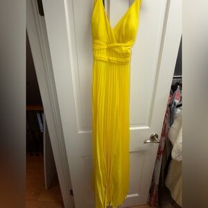 Laundry By Shelli Segal Bright Yellow Maxi Dress